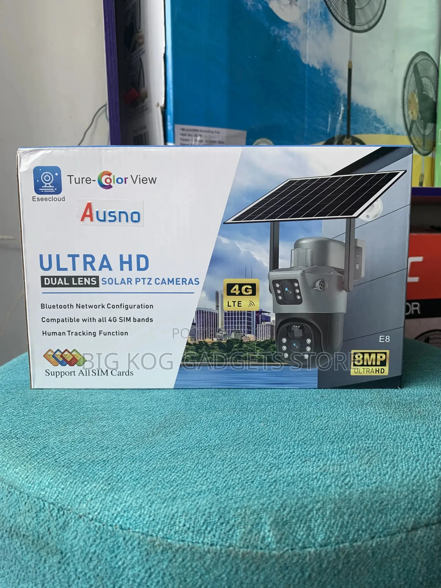 Eseecloud Solar CCTV Dual Lens Automatic Tracking 4g Camera