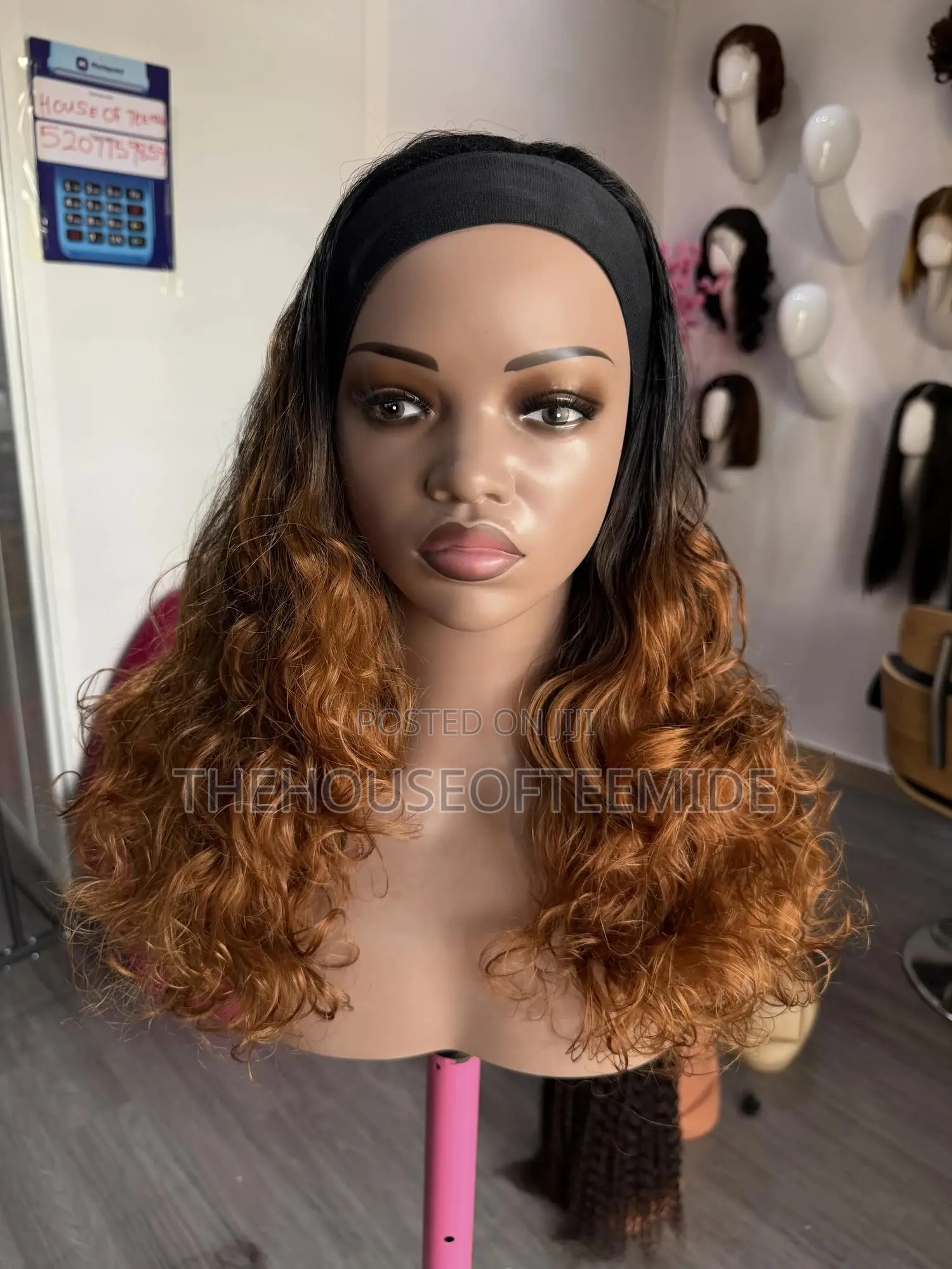 Banded Curly Wig