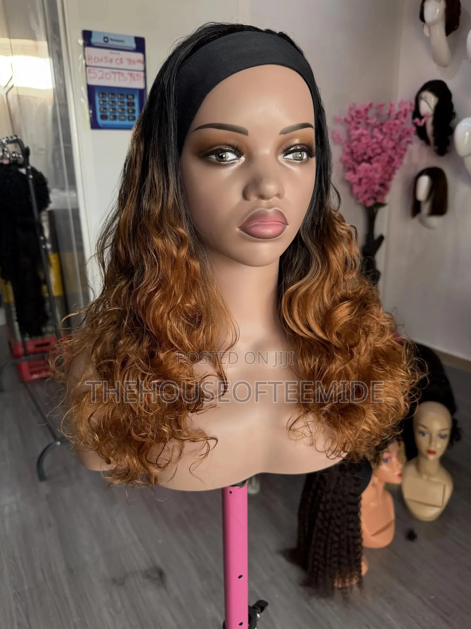 Banded Curly Wig