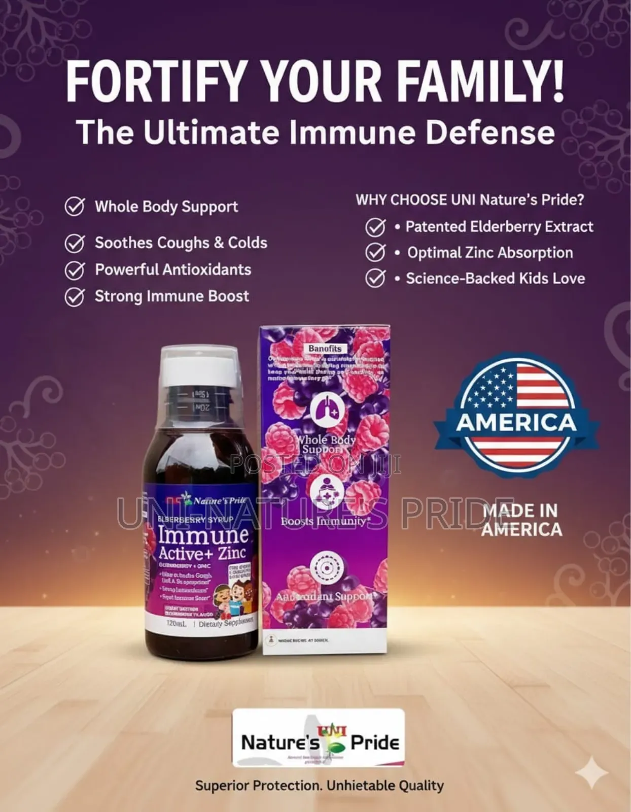 Nature's Pride Immune Active + Zinc Elderberry Syrup