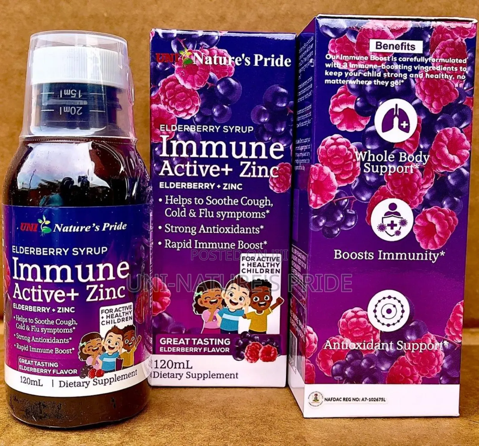Nature's Pride Immune Active + Zinc Elderberry Syrup