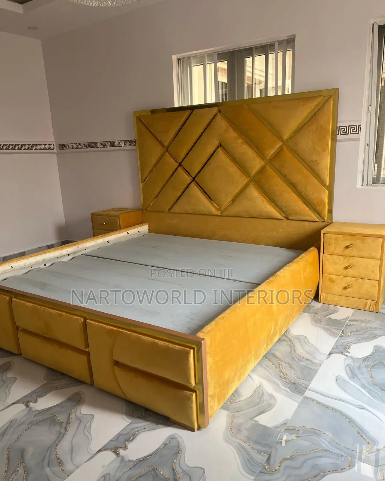 6by6 Modern Padded Bedframe