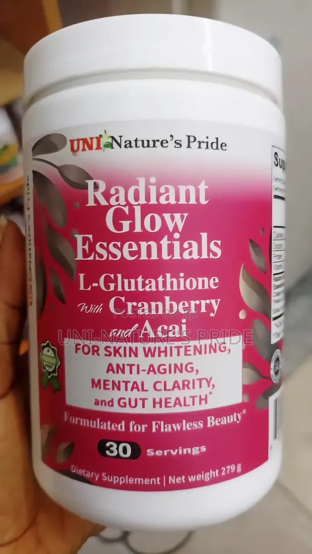 nature's glow glutathione Nature's Pride Radiant Glow Essentials L-Glutathione, Cranberry + Acai for  sale