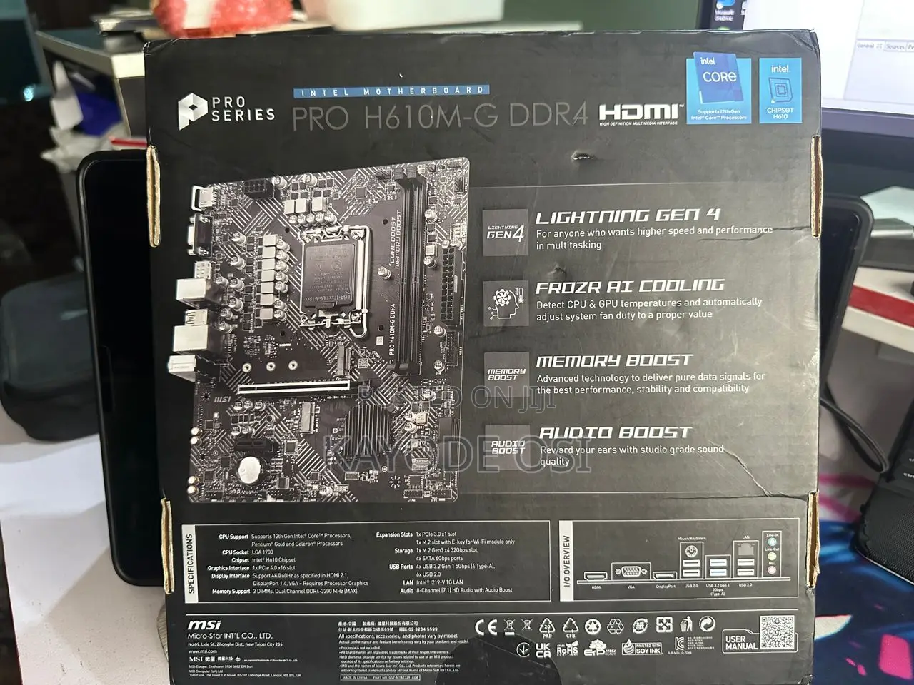 Msi Pro H610m-G Ddr4 Motherboard