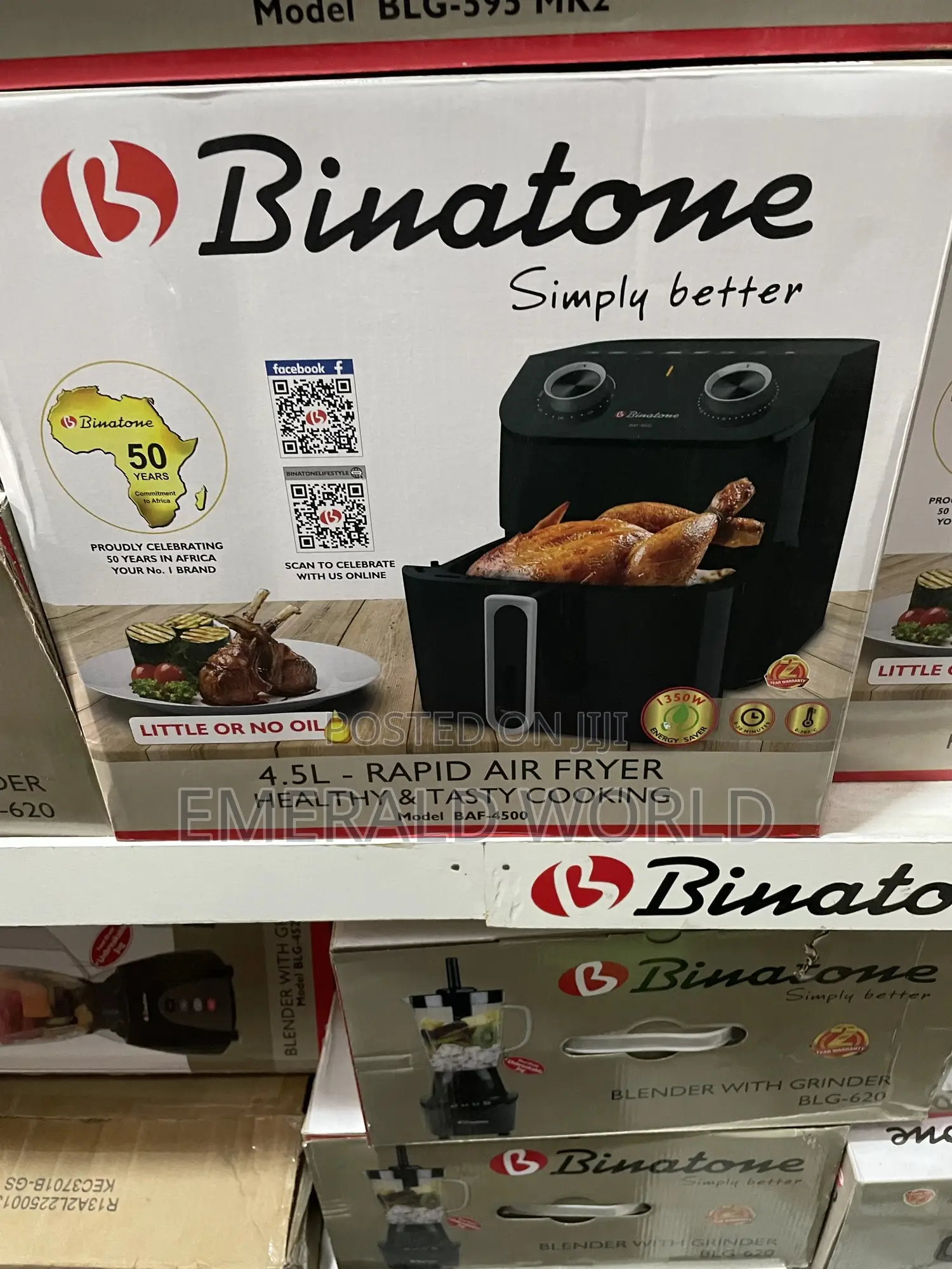 Binatone 4.5l Air Fryer (Baf-4500)