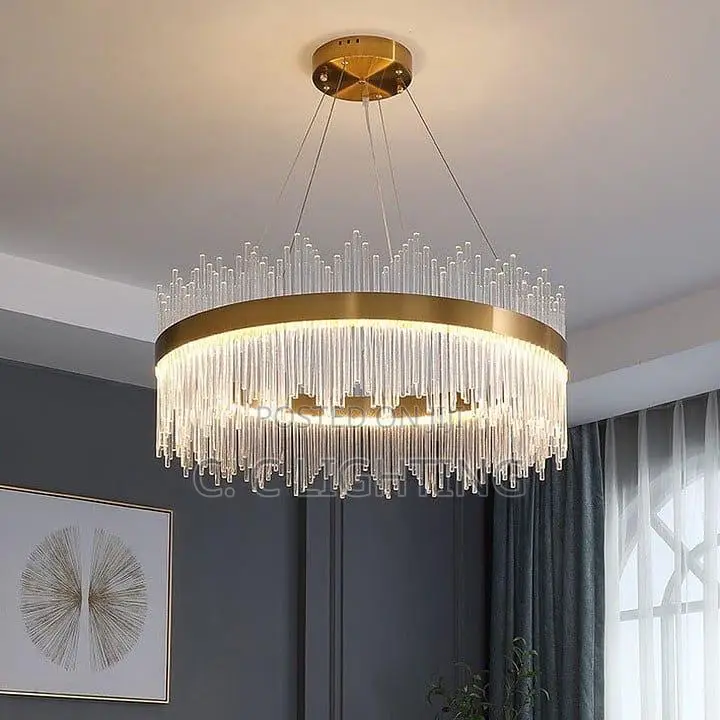 Luxury Led Drop Crystal Chandelier