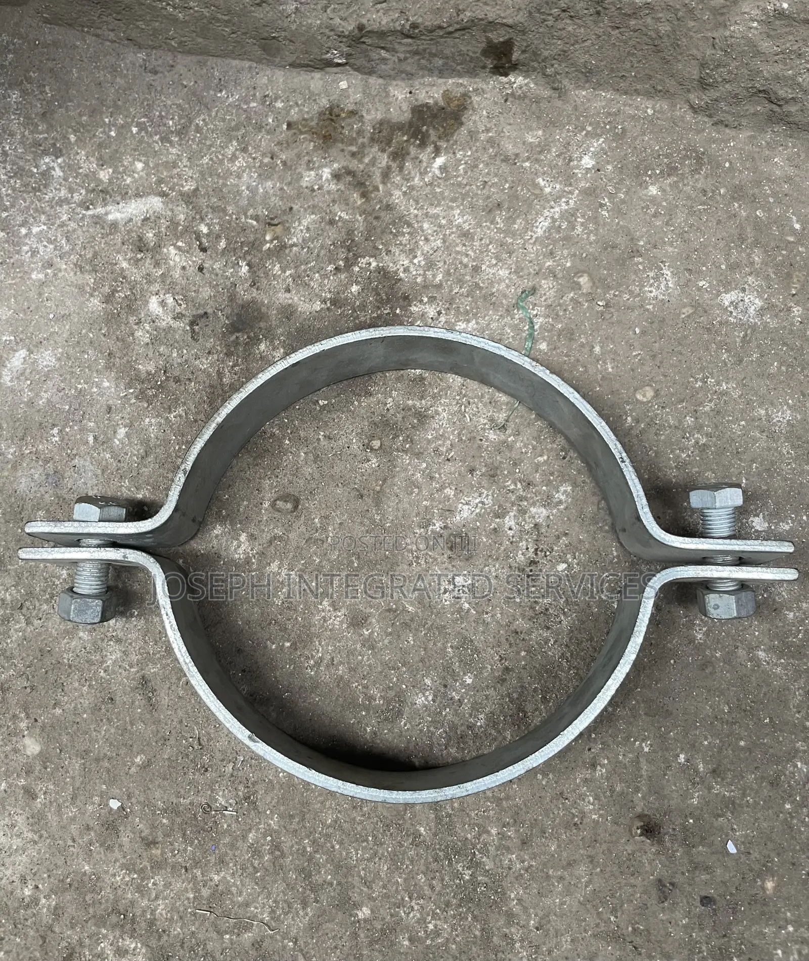 Galvanized Steel Pipe Clamp 8”
