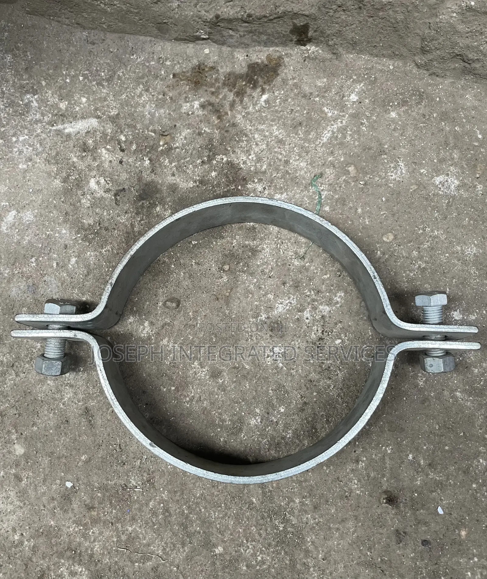 Galvanized Steel Pipe Clamp 8”