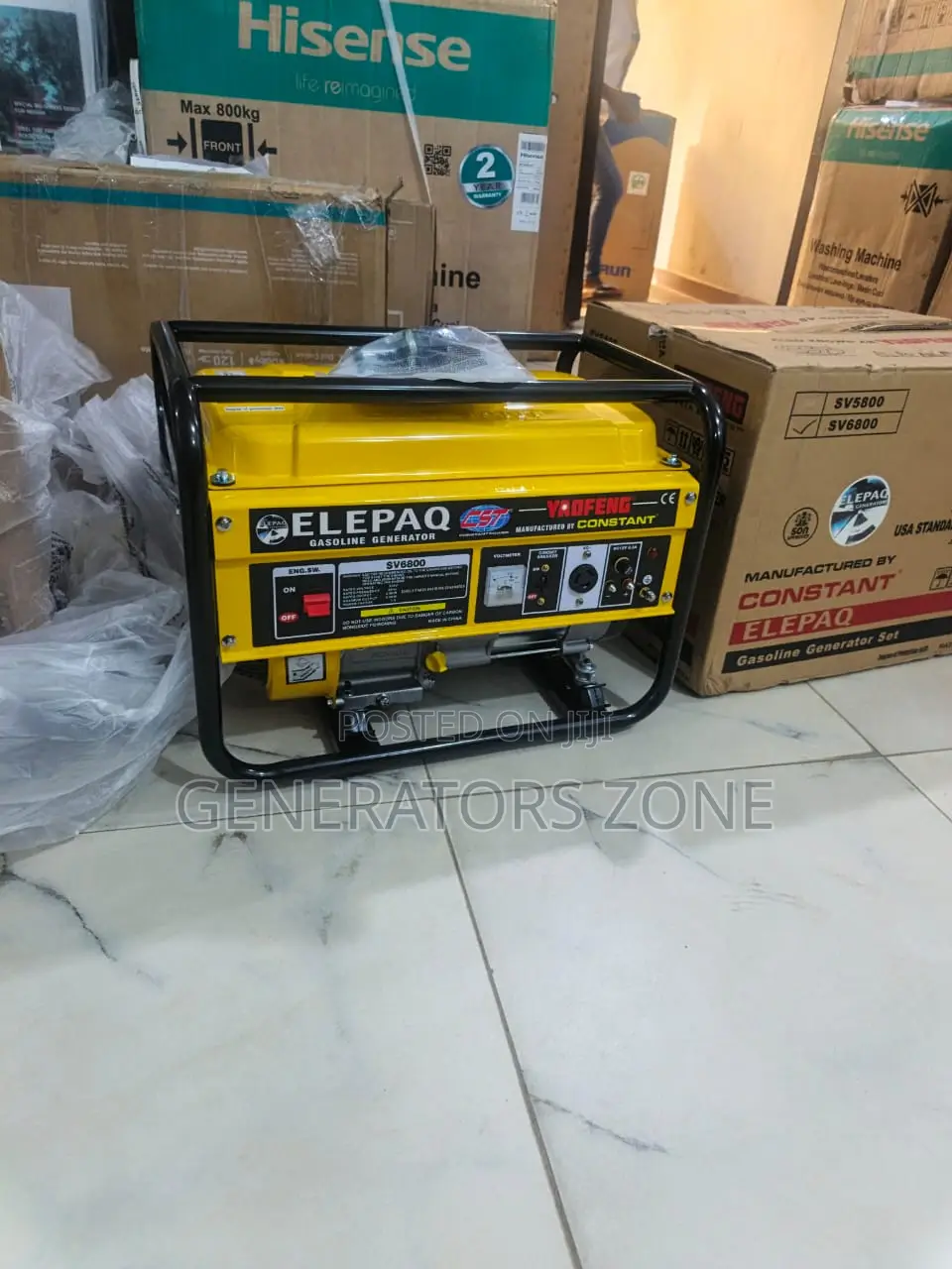 4.5kva Elepaq Sv6800 Electrical Generator