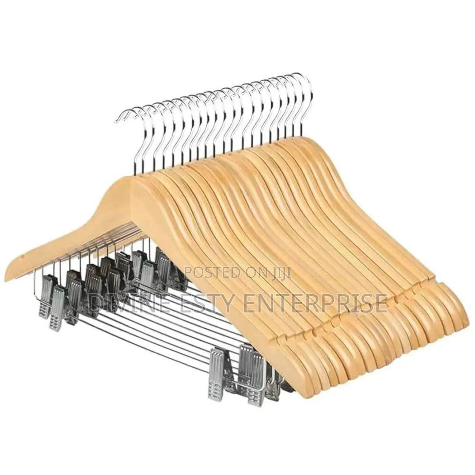 Premium Wooden Clip Hangers