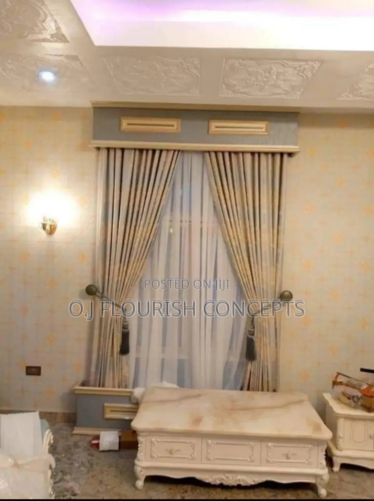 Cream Lovely Curtains