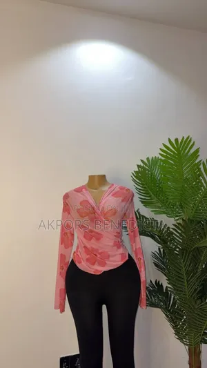 Mesh v-Neck Top