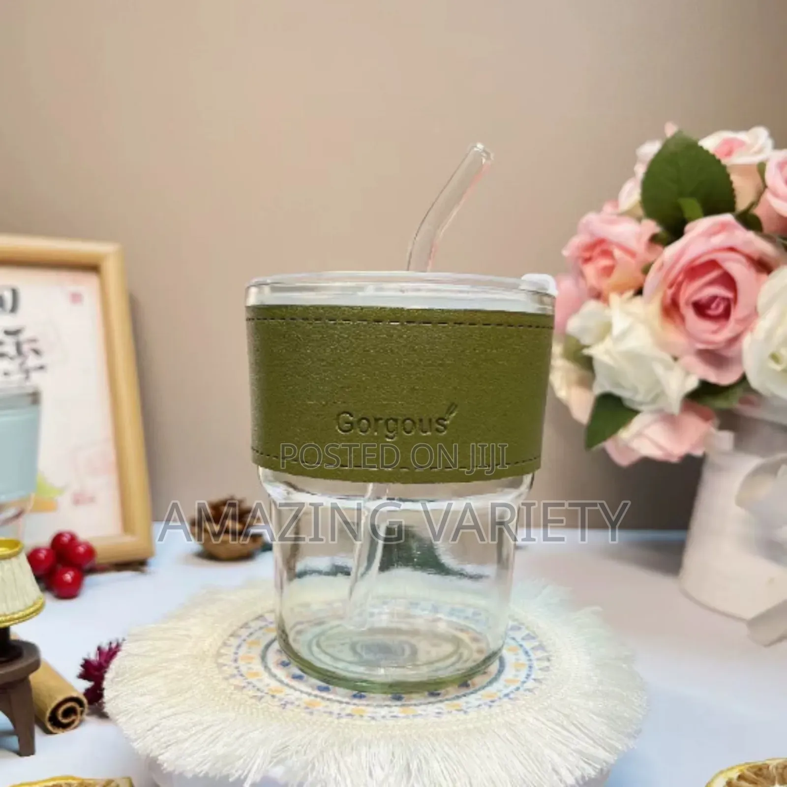 Slub Glass Portable Cup