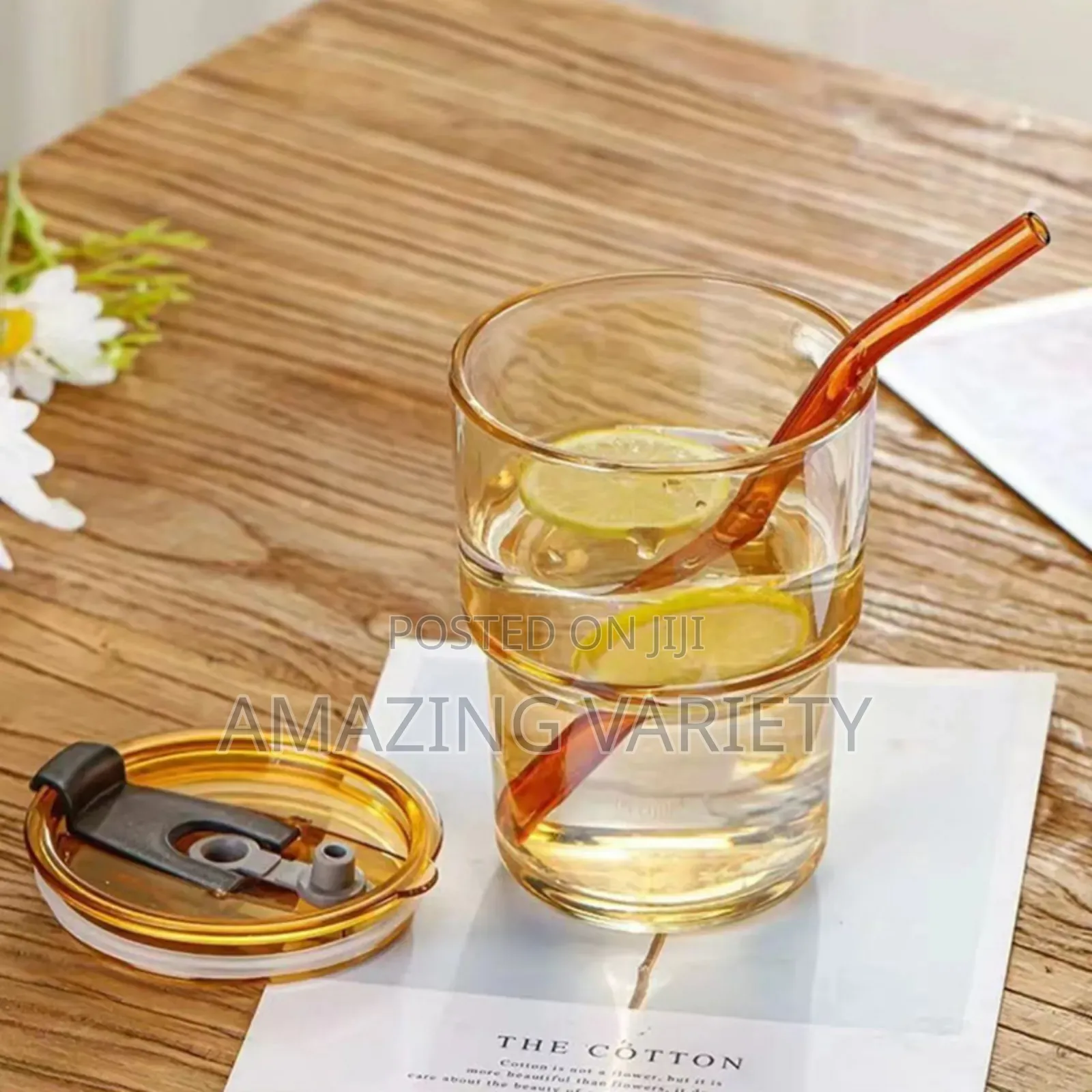Slub Glass Portable Cup