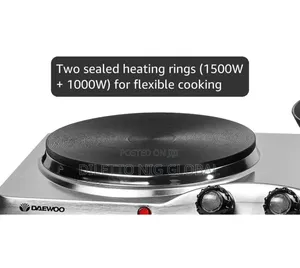 Double Hot Plate Electric Cooker Hob – 2500w