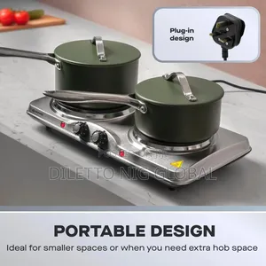 Double Hot Plate Electric Cooker Hob – 2500w