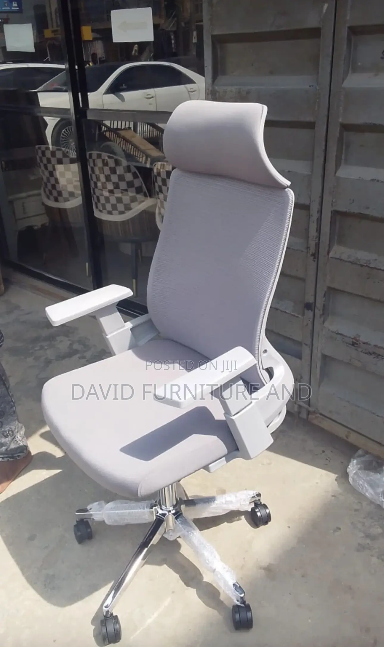 Swivel Desk Chair(Grey)