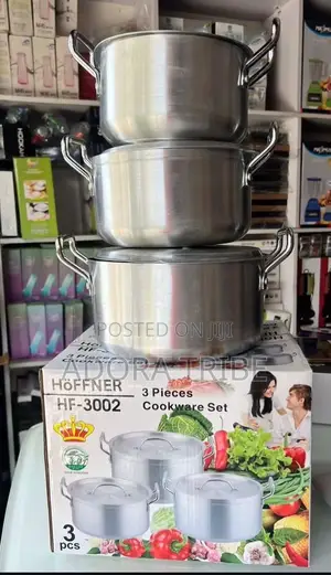 Hoffner 3pcs Aluminum Pot Set