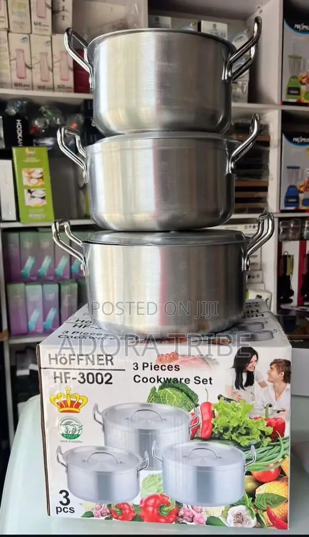 Hoffner 3pcs Aluminum Pot Set