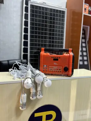 300w Dc Solar Generator With Bluetooth Speaker , Bulbs And Panels