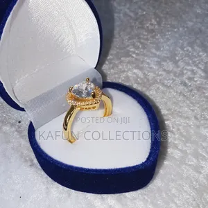 Resizable Heart Shaped Design Engagement Ring