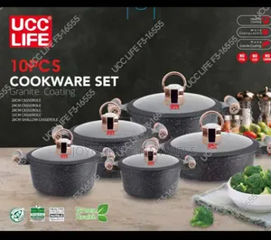 Ucc Life 10pcs Granite Cookware Set