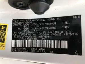 Toyota Highlander 2017 White