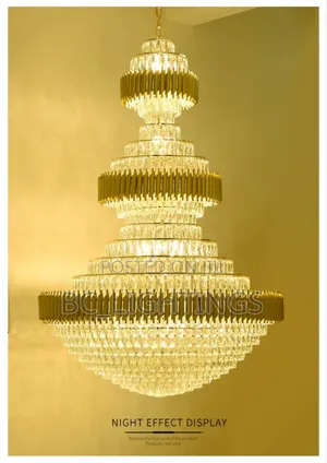 Luxury Crystal Chandelier Light With Remote Control Led and Bulb1200mm