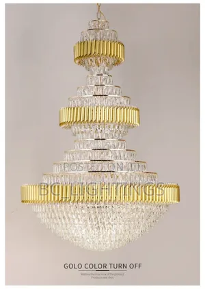 Luxury Crystal Chandelier Light With Remote Control Led and Bulb1200mm