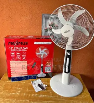 Maximus 18′′ Rechargeable Stand Fan With Remote Control
