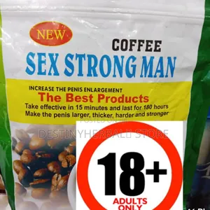 Original Strong Man Penis Enlargement and Delay Coffee for Real Men