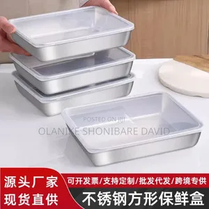3 PCS Micro Wave Stainless Steel With Cover