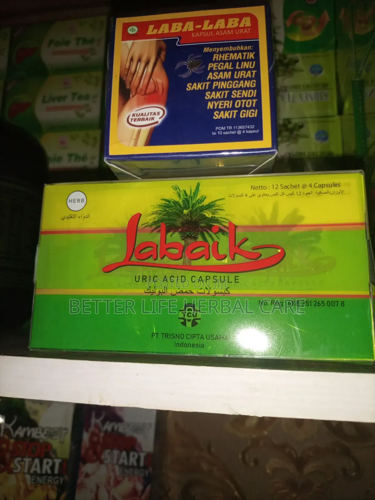 Laba Laba and Labaik Uric Acid.
