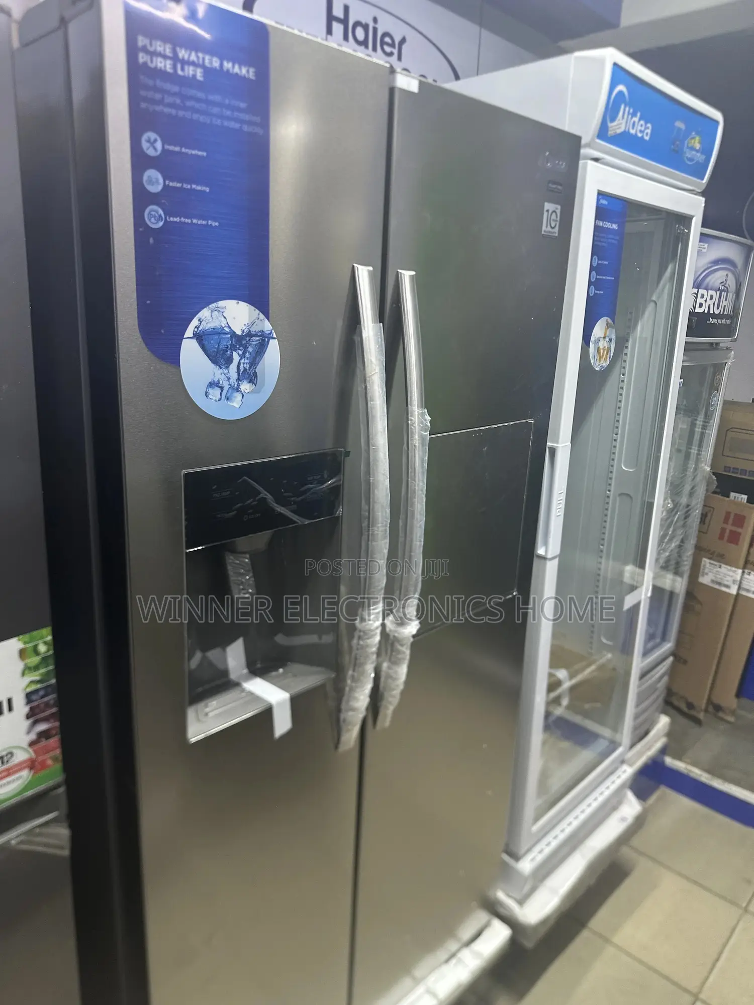 Midea Side by Side Refrigerator With Dispenser 686 Liters