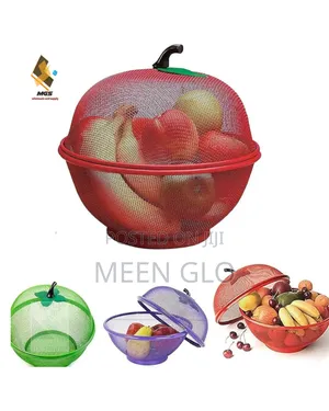 Apple Shaped Mesh Fruit Basket