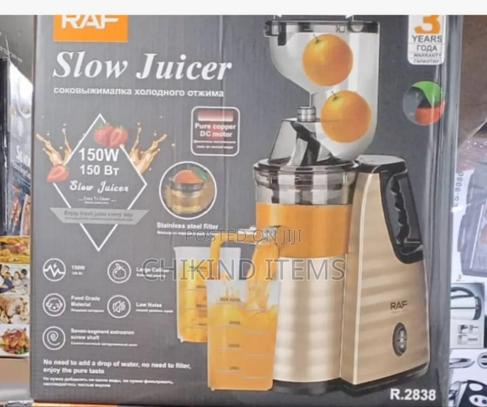 Raf Slow Machine Juicer 250watt