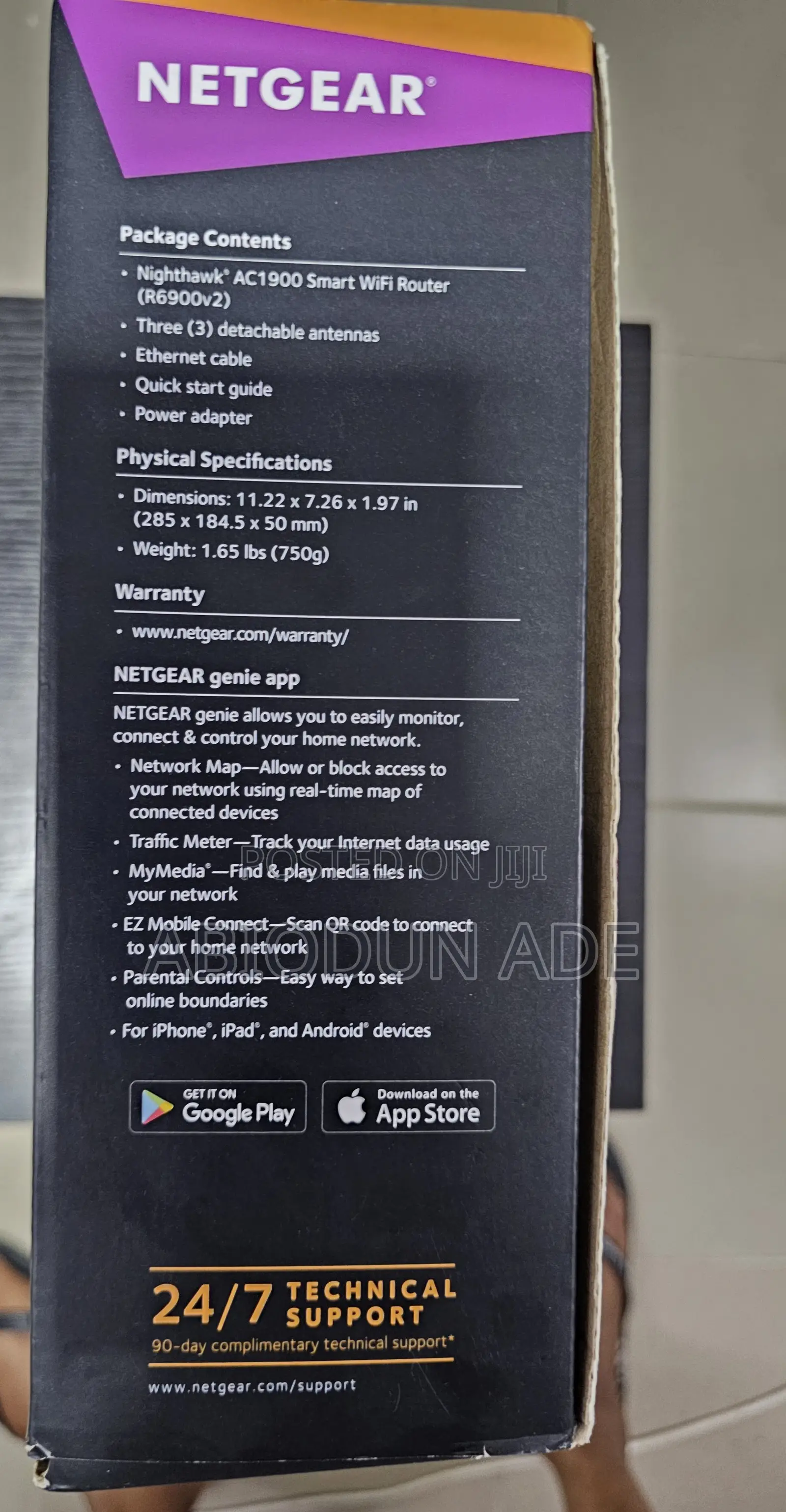 Netgear Nighthawk Ac1900 Smart Wifi Router (R6900)