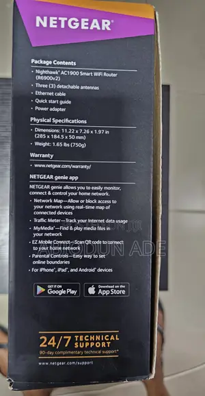 Netgear Nighthawk Ac1900 Smart Wifi Router (R6900)