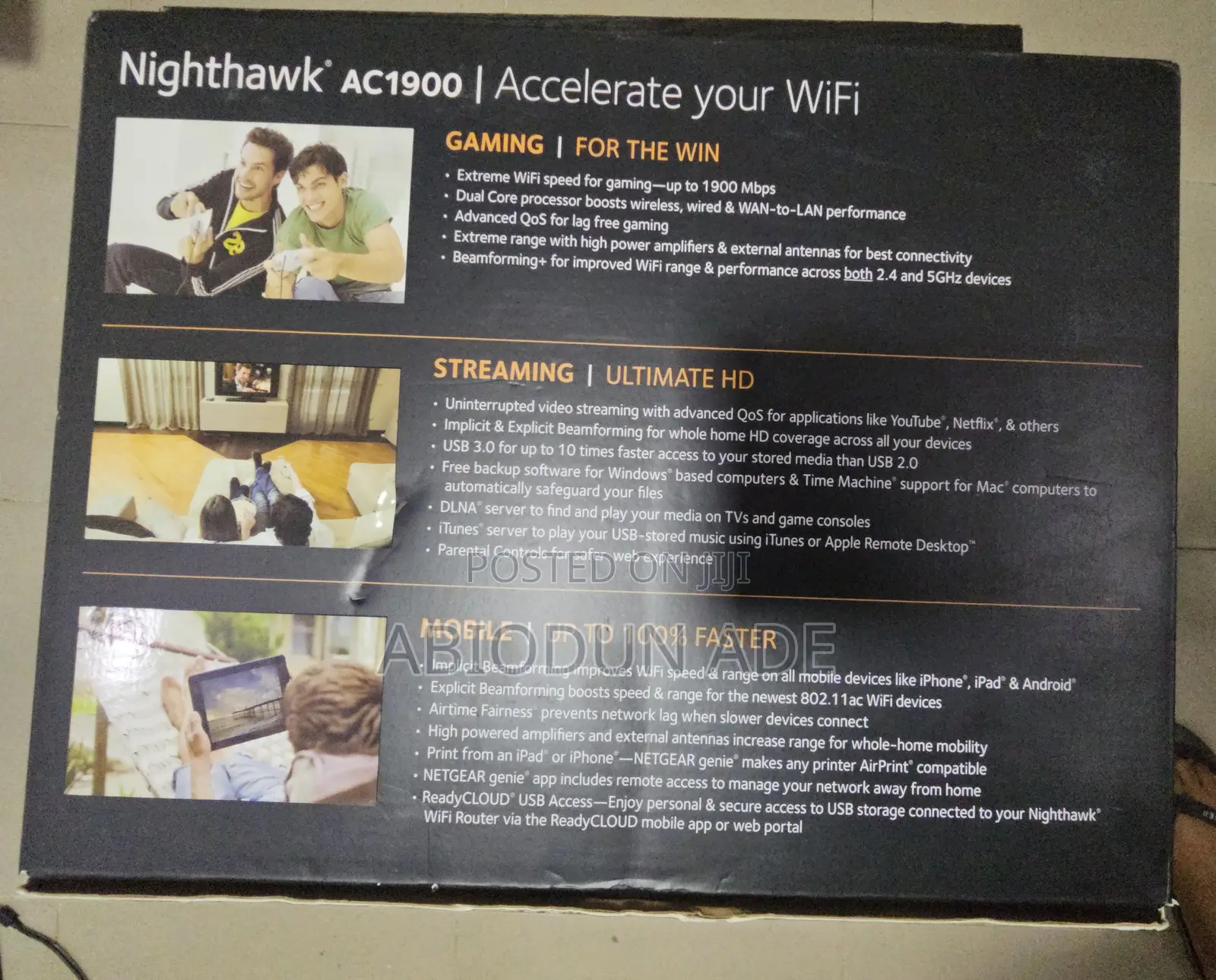 Netgear Nighthawk Ac1900 Smart Wifi Router (R6900)