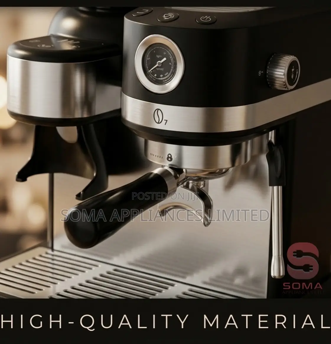 Duvel Dl-122 Professional Espresso Coffee Machine With Grinder