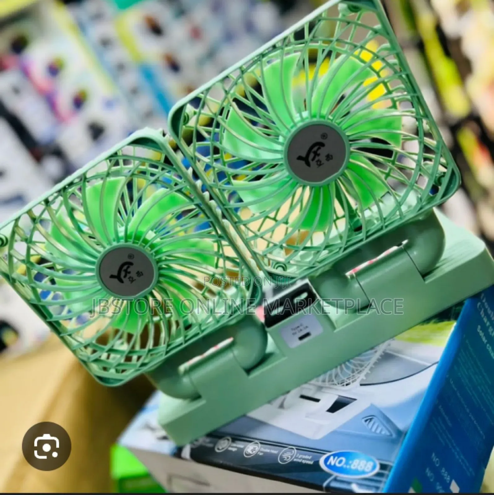 Double-Headed Solar Mini Fan