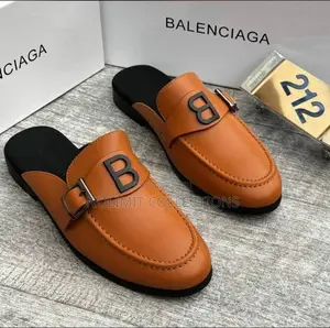Leather Balenciaga Inspired Mules
