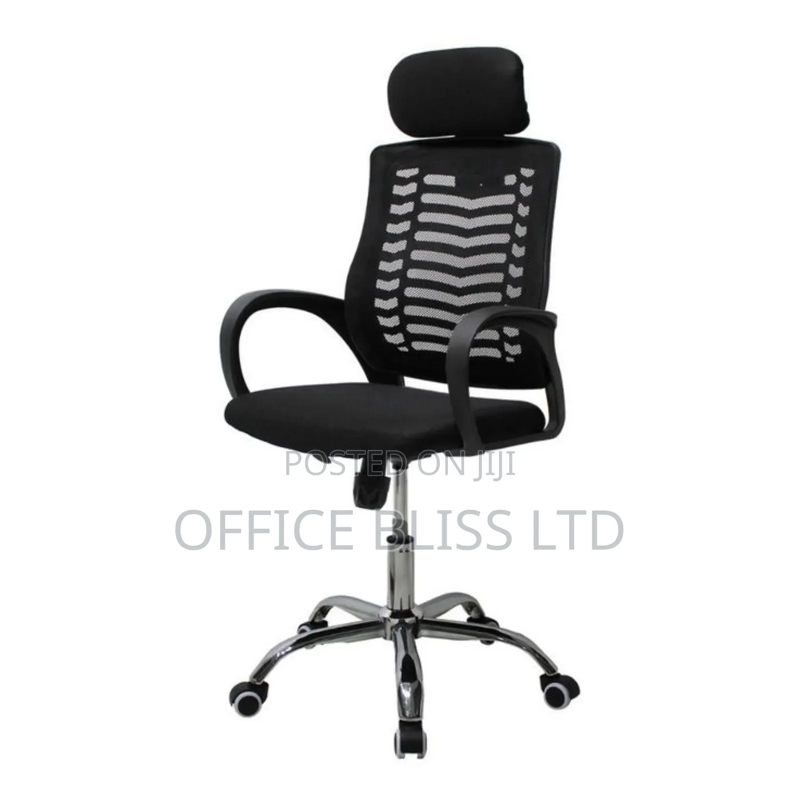 Simple  Mesh Secretary  Office  Chair  With  Headrest
