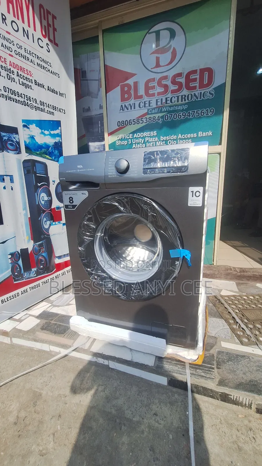 New TCL 8kg Automatic Washing Machine Front Load Wash and Spinning