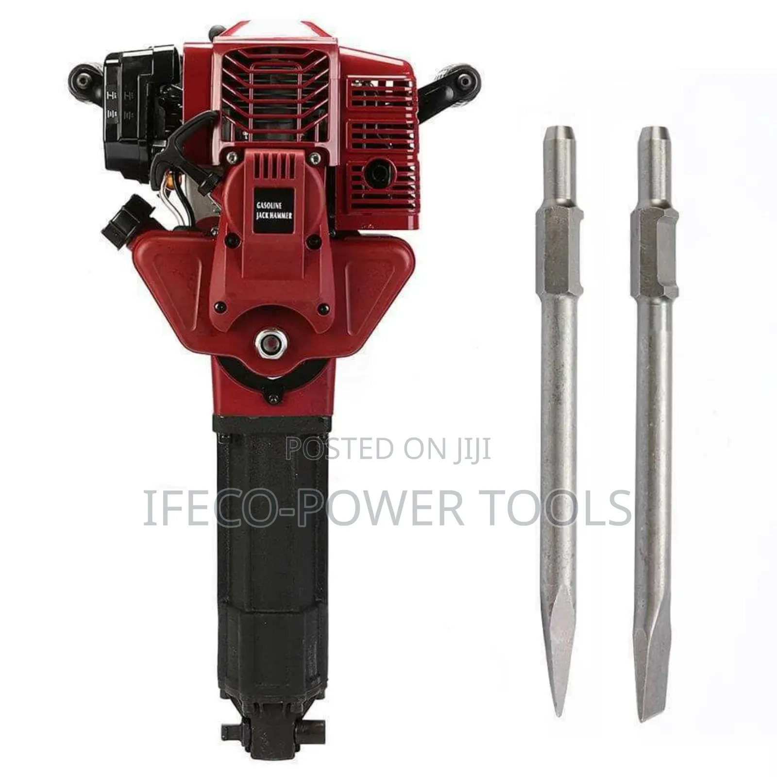 Petrol-Powered Demolition Jack Hammer Used for Breaking Concrete,