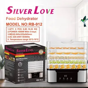 Silver Love 1000watt 5 Layers Food Dehydrator.