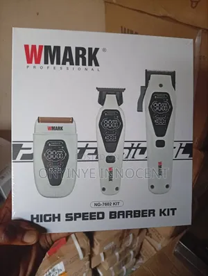 Wmark Professional 3-in-1 High-Speed Barber Kit - Model Ng-7602 Kit