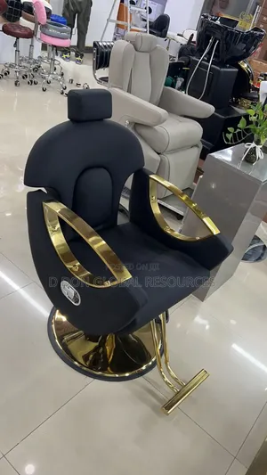 Salon Chair With Head Dress