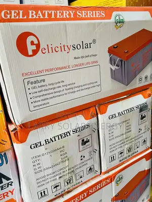 12v/200ah Felicity Gel Solar Battery