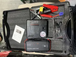 High Power Portable Car Jump Starter With an Air Compressor